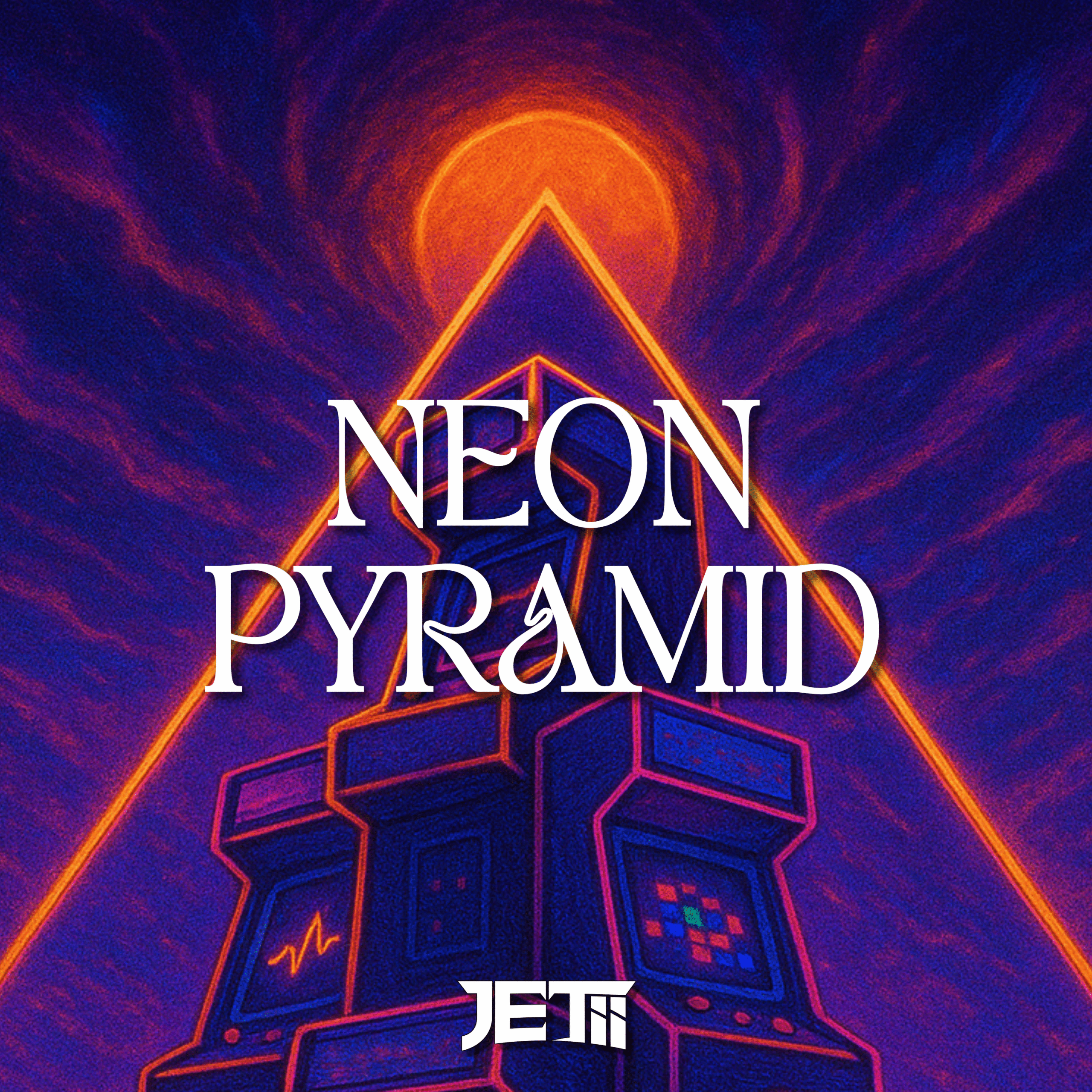 Neon Pyramid by Jetii